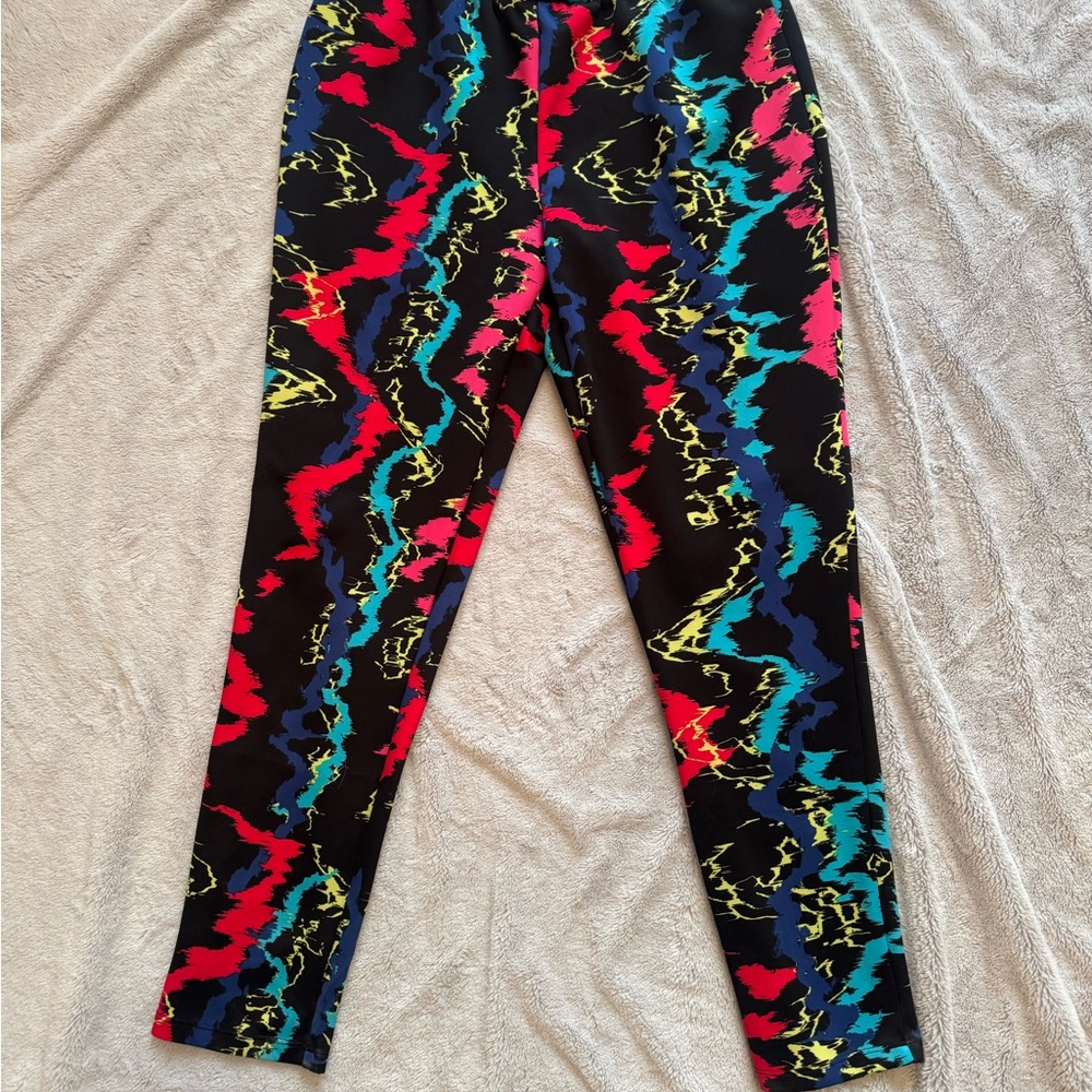 Ashley‎ Stewart Colorful Leggings Size 12